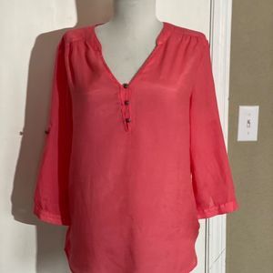 Bit & Bridle Women's Pink Popover Top